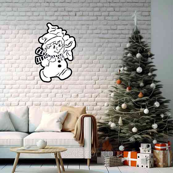 Декоративне настінне Панно «Сніговик», Декор на стену Київ