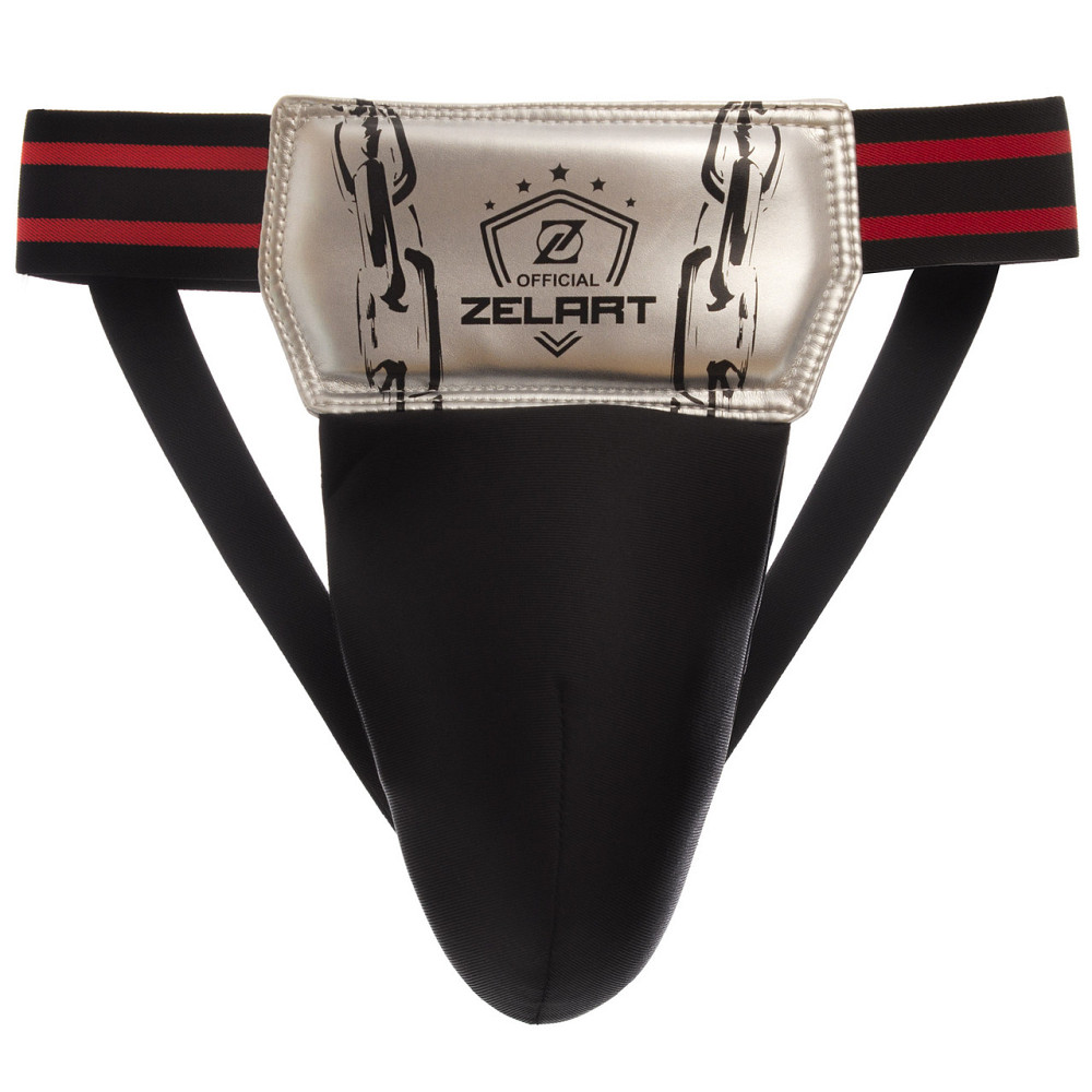 Защита паха мужская ZELART BO-1383 размер S-L черный-белый Защита для боевых искусств Киев - изображение 1