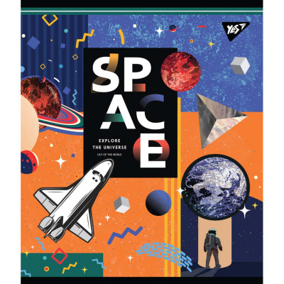 Тетрадь Yes А5 Space Abstract 18 листов клетка (765195) Винница - изображение 5