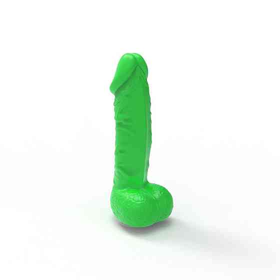 Крафтове мило-член із присоскою Чистий Кайф LARGE Green, натуральне Sex Aura Київ