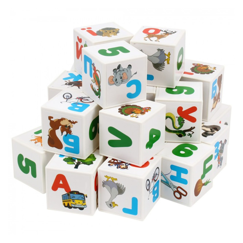 Дитячий розвиваючий набір кубиків "Абетка + Арифметика" 2728TXK 24 кубики Вінниця - фото 4