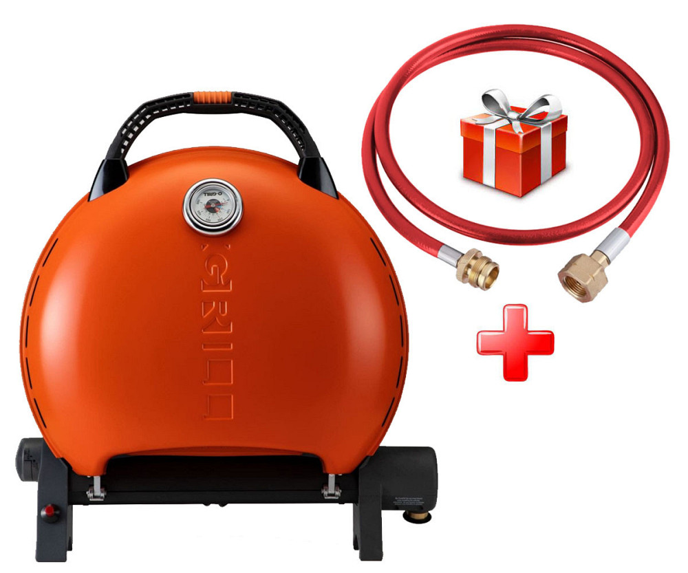 КОМПЛЕКТ Портативний переносний газовий гриль O-GRILL 600T, помаранчевий + шланг в подарунок! Код: 011680 Рівне - фото 11