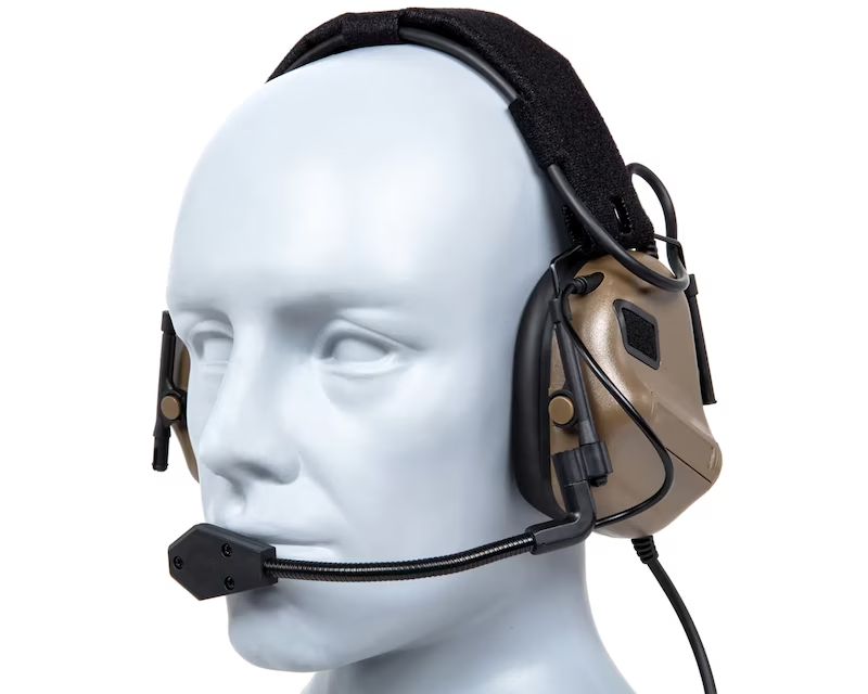 Наушники тактические Wosport HD-19 Gen 5 с креплением Чебурашки Койот Винница - изображение 2