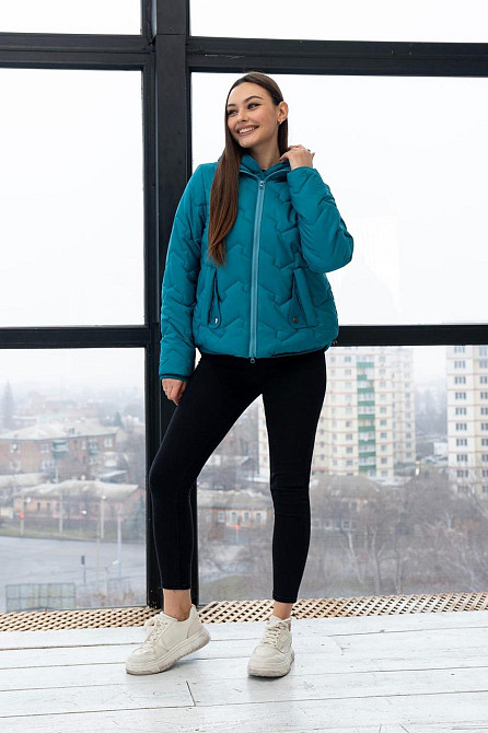 Жіноча стильна демісезонна куртка. Курточка весни-осінь. 44-54о Київ - фото 3