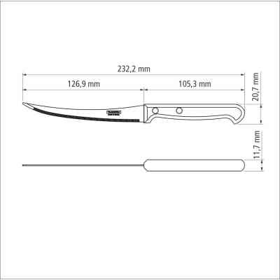 Кухонный нож Tramontina Ultracorte Tomato 127 мм (23852/105) Винница