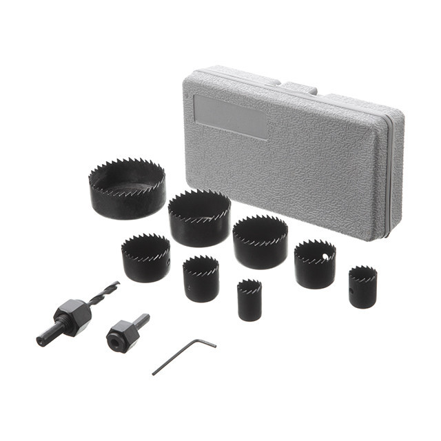 Набір корончатих свердел по деревині, 11 од., 19-64 мм INTERTOOL BT-0023 Київ - фото 2