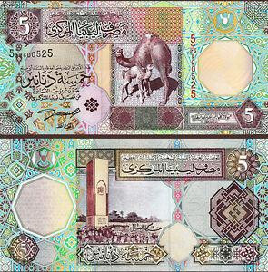 ЛІВІЯ 65a LIBYA 5 DINARS ND(2002) Unc Полтава - фото 1