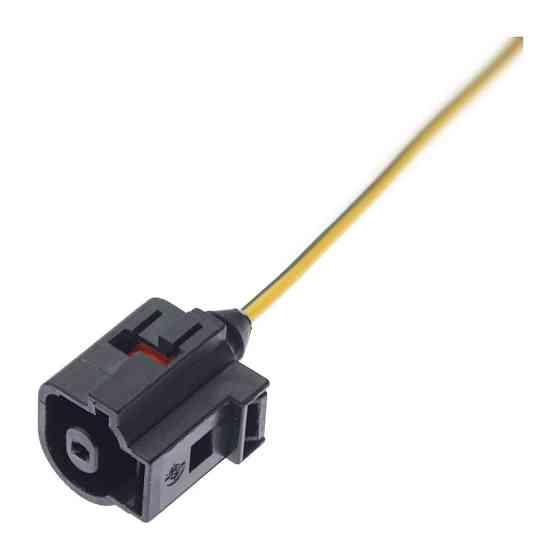 Разьем коннектор с проводом, 1-кон., Датчик Температуры, Датчик Давления Масла,  1J0973081,  Audi, Bugatti, Porsche, Seat, Skoda, Киев