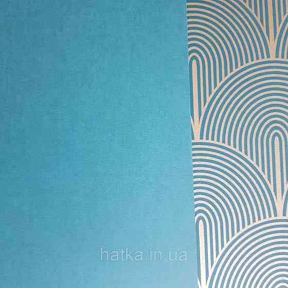 Шпалери флізелінові екологічно чисті Rasch Salisbury 0.53х10 однотонні ефект потертості бірюзові сині Київ