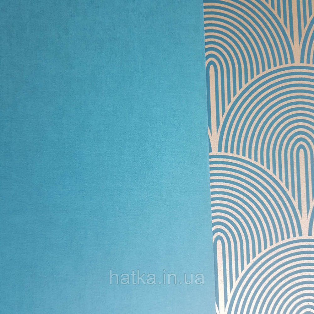 Шпалери флізелінові екологічно чисті Rasch Salisbury 0.53х10 однотонні ефект потертості бірюзові сині Київ - фото 2