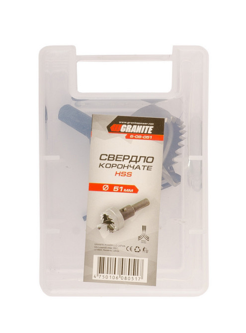 Свердло корончасте GRANITE HSS 51 мм 6-08-051 Коломия - фото 2