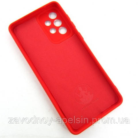 Samsung A73 A736 Чохол силіконовий Захист камери (червоний) Одеса - фото 2