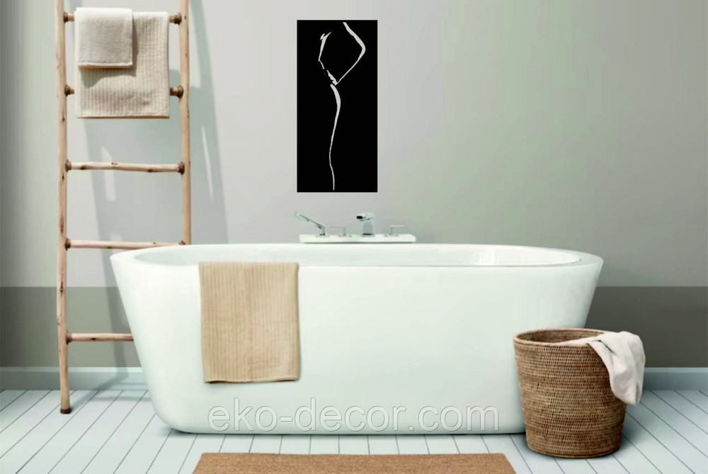 Декоративное настенное Панно «Женский Образ», Декор на стену 70*32 см, Черный Киев - изображение 9