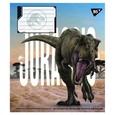 Тетрадь Yes JURASSIC WORLD ALIVE А5 48 листов клетка (767686) Винница - изображение 2
