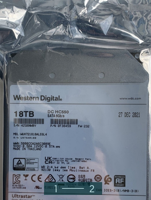 Жорсткий Диск Western Digital 18TB Київ - фото 2
