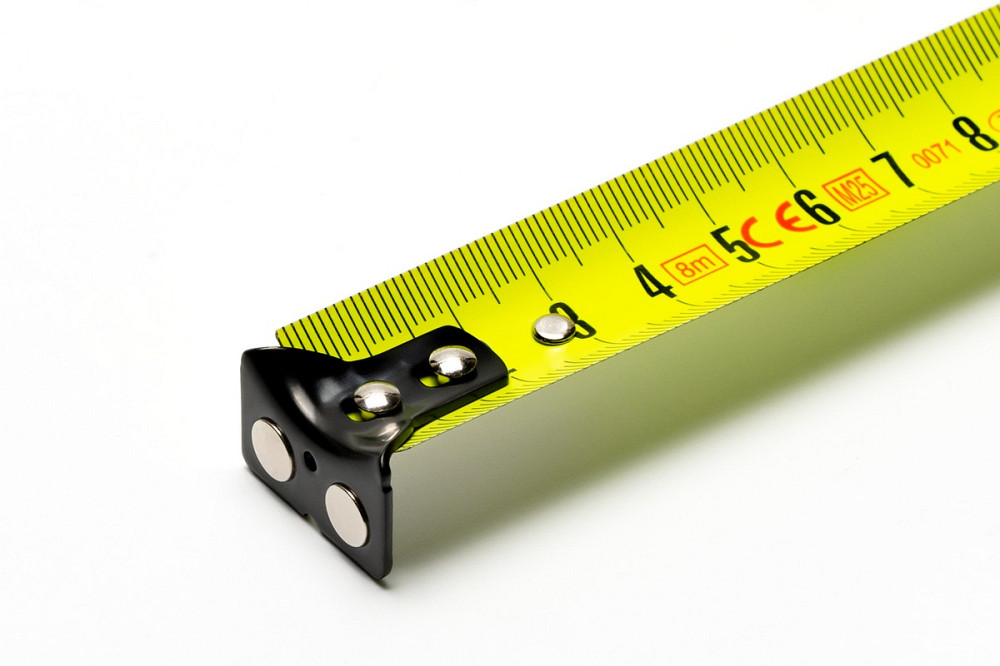 WERTVOLL Рулетка WERTVOLL 8 м×25 мм з магнітами фіксатор полотна покриття TPR нейлонове покритт Київ - фото 6