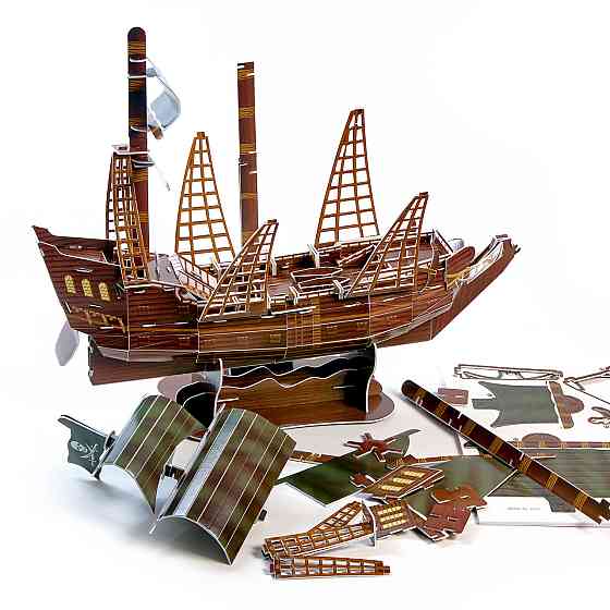 Величезні 3D пазли "THE BLACK PEARL" Тривимірний конструктор-головоломка 43.4 см * 17.2 см * 49.1 см * Кам'янець-Подільський