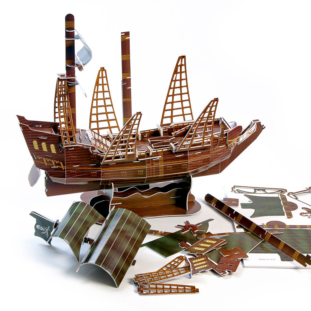 Величезні 3D пазли "THE BLACK PEARL" Тривимірний конструктор-головоломка 43.4 см * 17.2 см * 49.1 см * Кам'янець-Подільський - фото 4