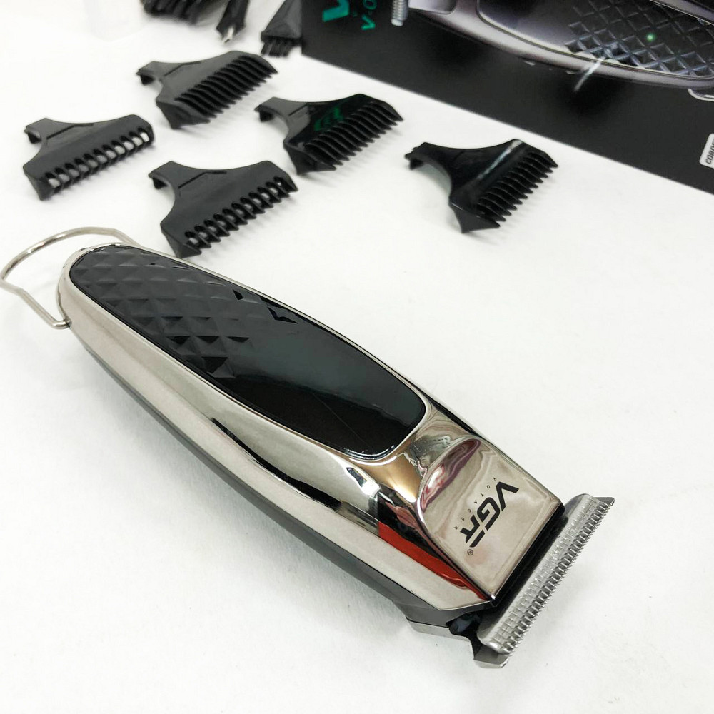 Бездротовий професійний тример для чоловічої стрижки VGR, Машинка для стрижки на акумуляторі WN-38 Львів - фото 14