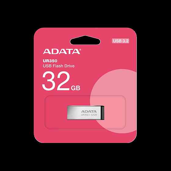 Flash A-DATA USB 3.2 UR 350 32Gb Silver/Black Киев