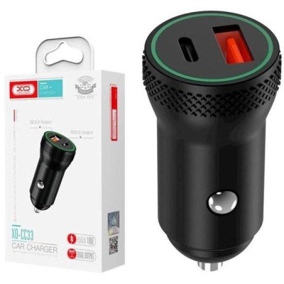 Зарядний пристрій XO 1xUSB QC3.0 + 1xUSB-C PD18W black (CC33-BK) Вінниця - фото 4