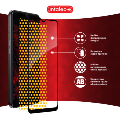 Стекло защитное Intaleo Full Glue Oppo A77S Black (1283126576805) Винница - изображение 7