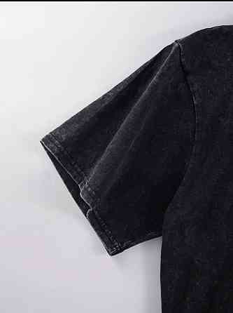 Оверсайз футболка в винтажном стиле с принтом Верблюд Черный Харьков