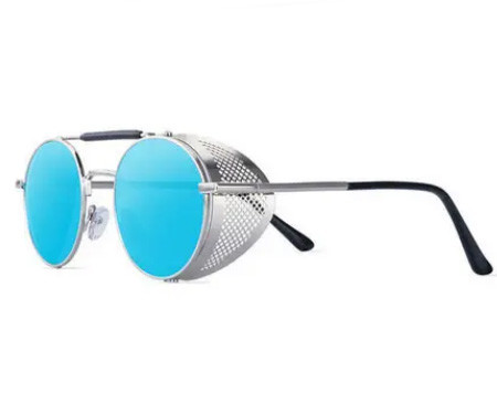 Очки солнцезащитные круглые голубые Avatar Киев - изображение 1