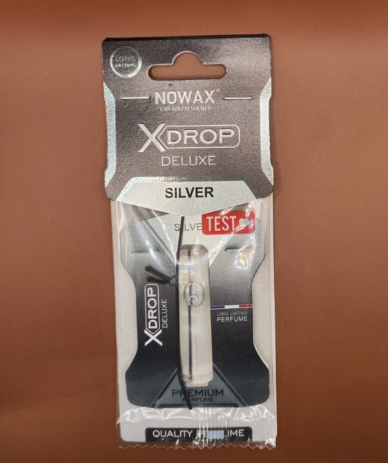 Ароматизатор в машину Novax з капсулою X Drop Deluxe -  SILVER Смела - изображение 1