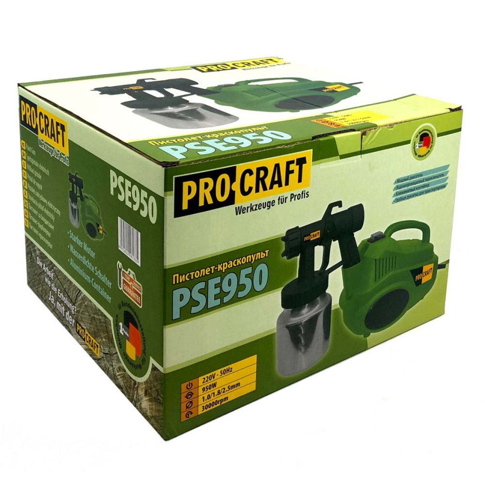 Краскопульт электрический Procraft PSE950 600 Вт,Фарбопульт электрический строительный, Электрические краскопульты 700 мл / мин Львов - изображение 9