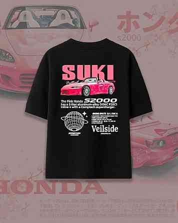 Футболка Honda S2000 SUKI с автомобильным принтом Черновцы