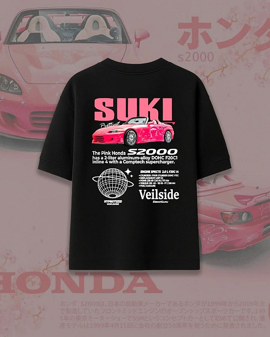 Футболка Honda S2000 SUKI з автомобільним принтом Чернівці - фото 2