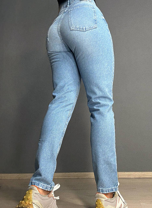 Джинси жіночі Its Basic 3077 MOM з розсипом камінців блакитні, блакитний, 36, 36, 68 см, 100 см Київ - фото 4