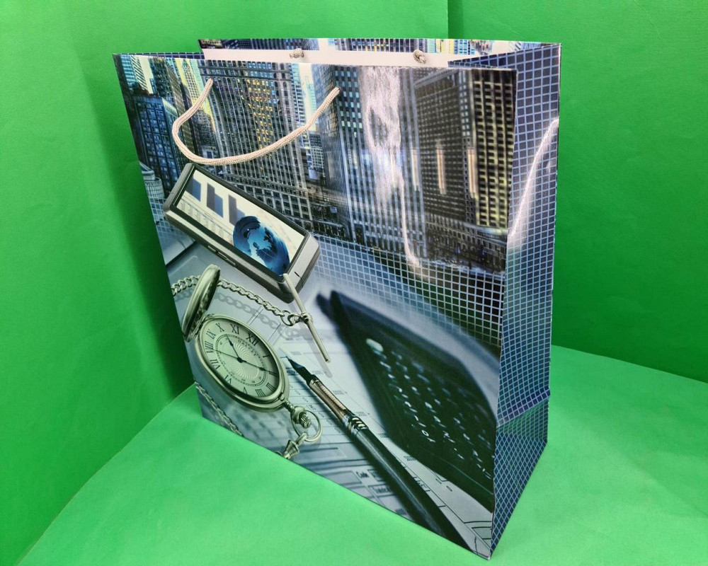 Пакет бумажный Супер 47x52x20(артS-017) (12 шт) Харьков - изображение 1