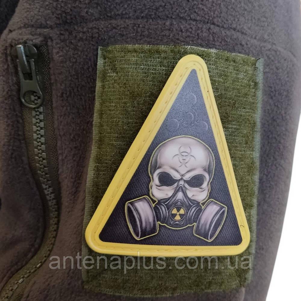 Знак хімічної зброї з черепом патч / шеврон Київ - фото 2