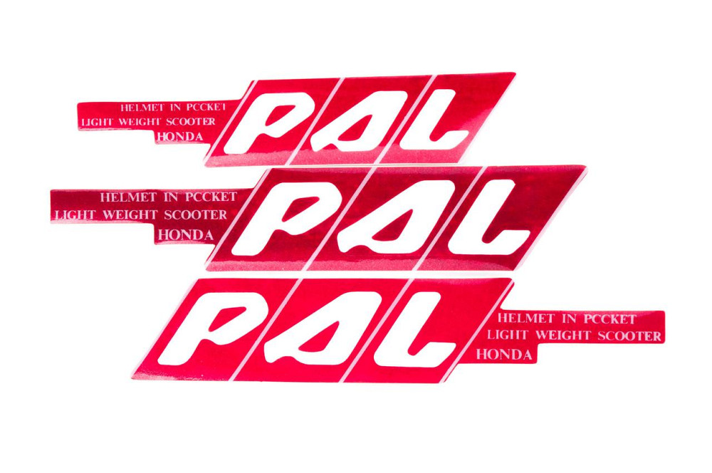 Наклейки (набір) PAL (45х23см, червоні) (#0101) Мукачево - фото 1