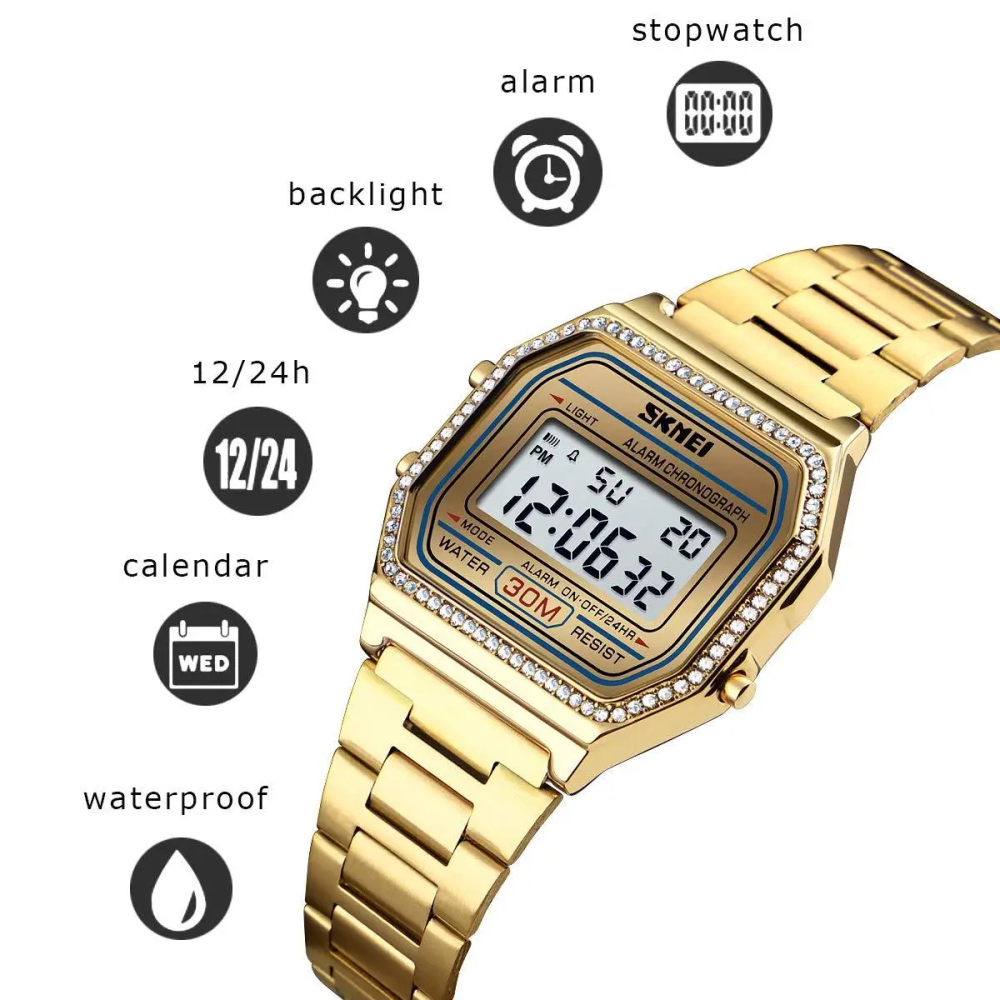 Женские наручные часы Skmei Lolita 1474 Золотистый Винница - изображение 5