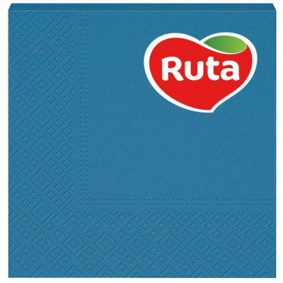 Серветки столові Ruta Колор 3 шари 33х33 см Лазурні 20 шт. (4820202892717) Вінниця - фото 1