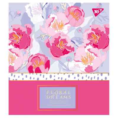 Тетрадь Yes А5 Floral Dreams 18 листов клетка (765182) Винница