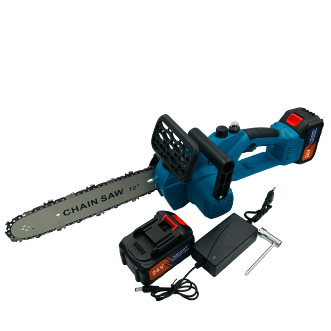 Акумуляторна ланцюгова пилка Chain Saw 12'' DOMOTEC 8485 – надійна та автономна, для саду та дачі Київ - фото 6