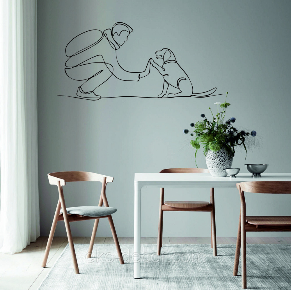 Декоративное настенное Панно «Домашний питомец» Декор на стену 70*33 см, Черный Киев - изображение 8