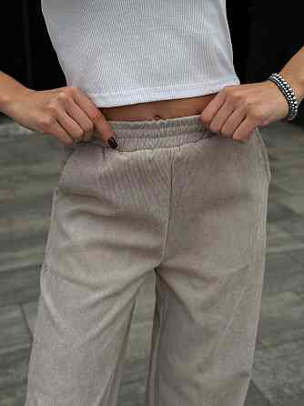 Жіночі вельветові штани палаццо "Garda" | Батал Бежевий, 50-52 Київ