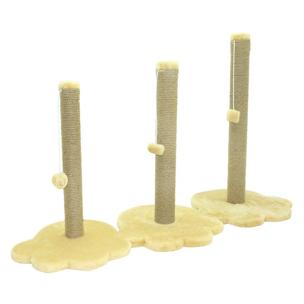 Кругла дряпка Лапка для кішок з підставкою у вигляді лапки (стовпчик - джут; 33 х 33 х 47 см), Лорі Київ - фото 2