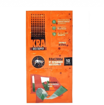 Пластины от комаров для электрофумигатора 10шт KRA DEO Харьков