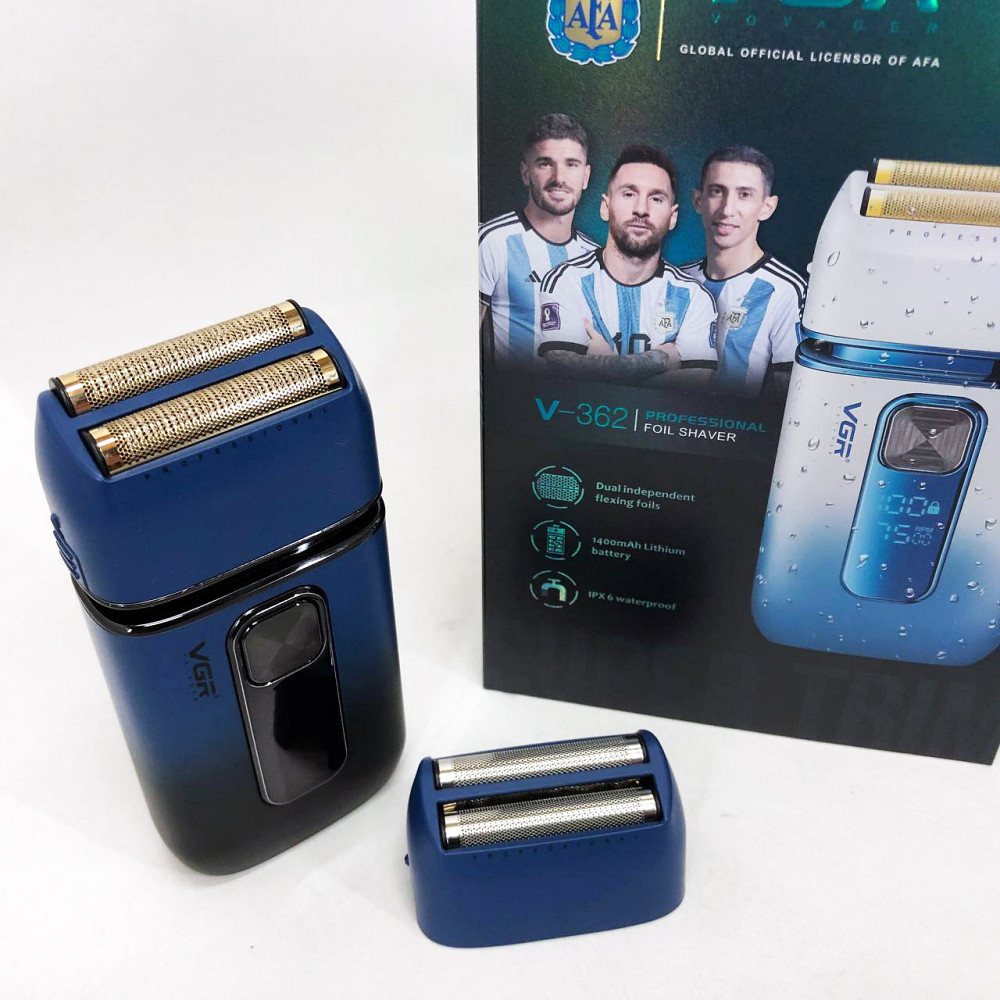 Мужская бритва на батарейках VGR, Мужская водонепроницаемая аккумуляторная бритва BP-32 Львов - изображение 2