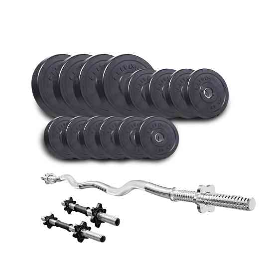 Набор Elitum Titan 46 кг штанга и гантели для силовых тренировок комплект для дома и спортзала Киев