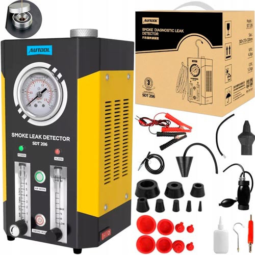 Генератор диму Autool SDT206 з манометром, детектор витоків авто 12В, тестер герметичності систем Київ - фото 4