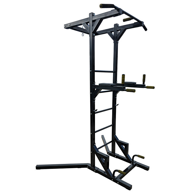 Спортивный комплекс турник, брусья, пресс и кольцо для груши (50х50 мм) (А838-50-Ч) Киев - изображение 3