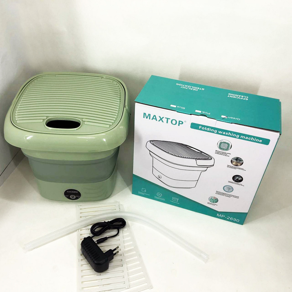 Стиральная машина с баком для воды MAXTOP, Складная стиральная машина, Портативная стиралка ведро RB-34 Львов - изображение 11
