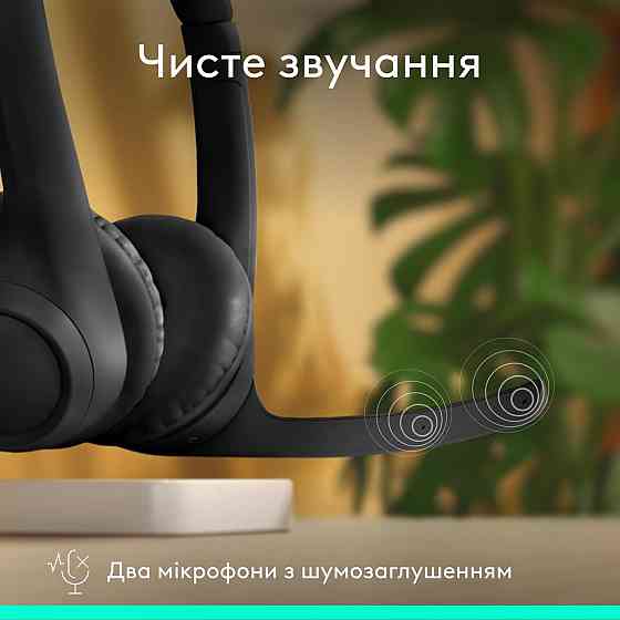 Bluetooth-гарнітура Logitech Zone 300 Wireless Black (981-001407) Чорний Харьков